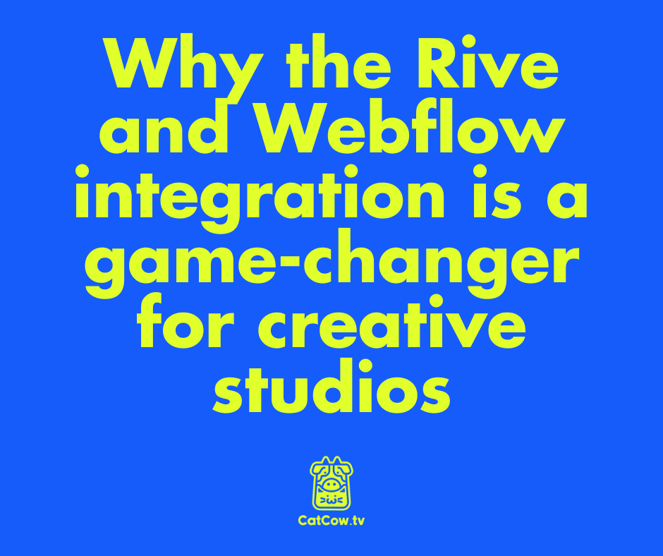 Why the Rive and Webflow integration is a game-changer for creative studios